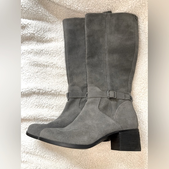 Koolaburra by UGG Grey Suede Riding Boots - Picture 1 of 9